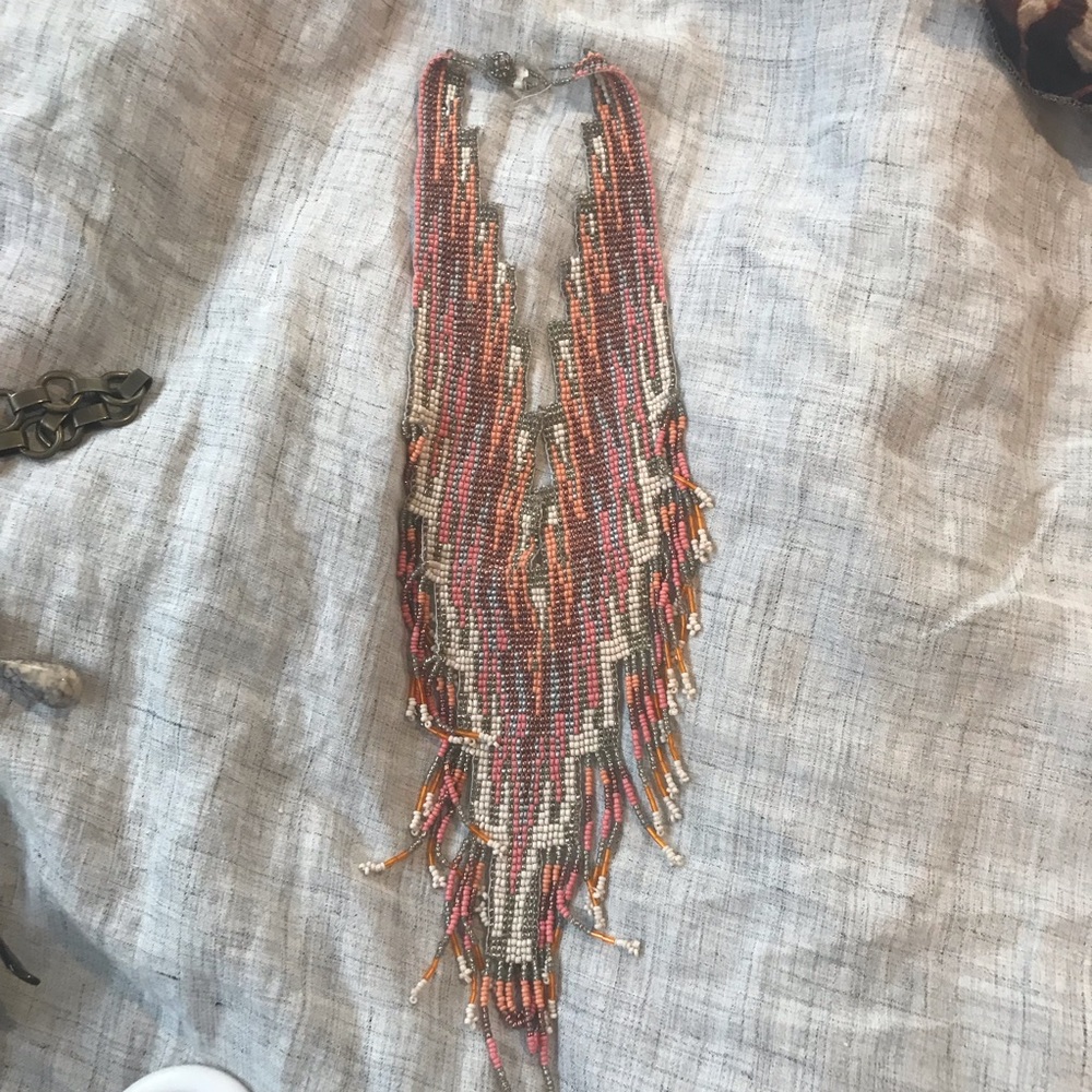 Anthropologie beaded statement necklace